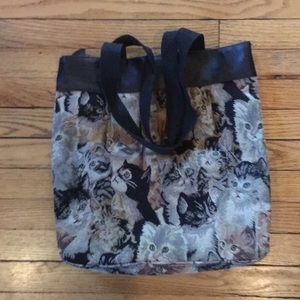 Canvas embroidered tote
